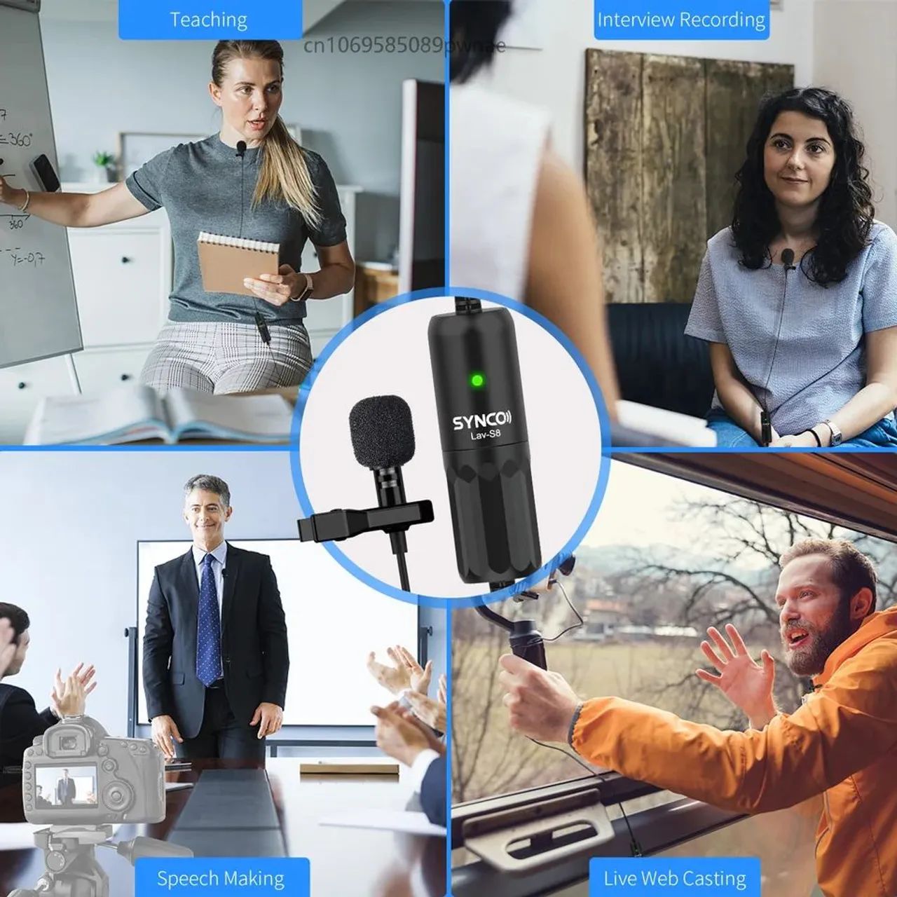 MICROFONE LAPELA OMNIDIRECIONAL SYNCO LAV-S8 - Foto 4