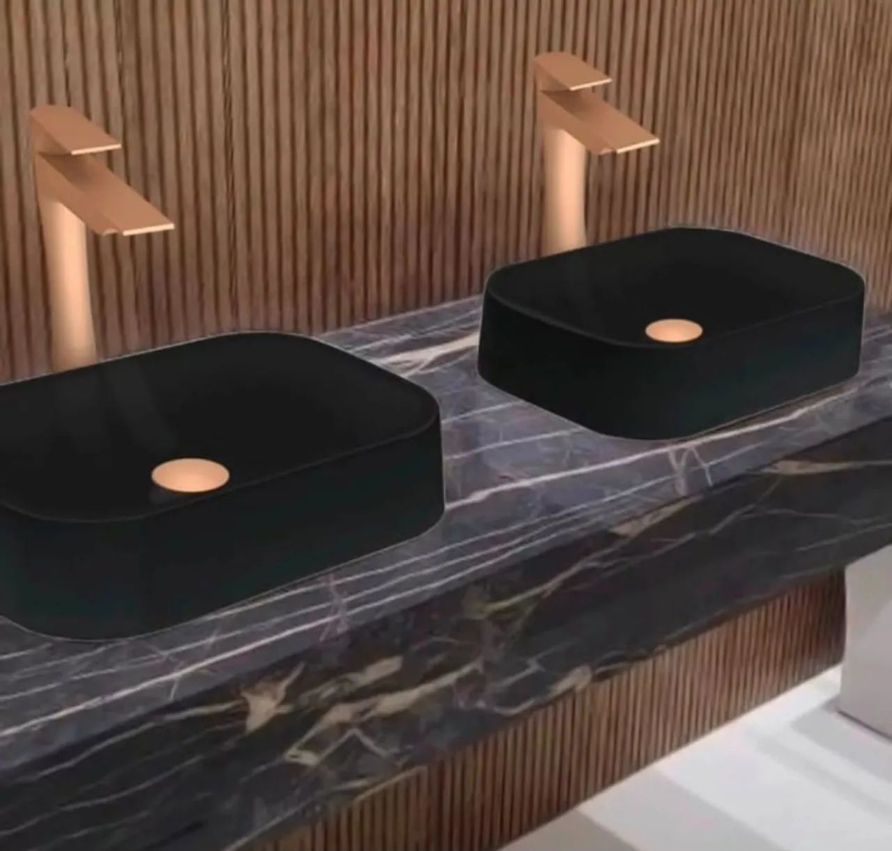 Cubas para Banheiro em Preto Fosco - Design Moderno e Elegante