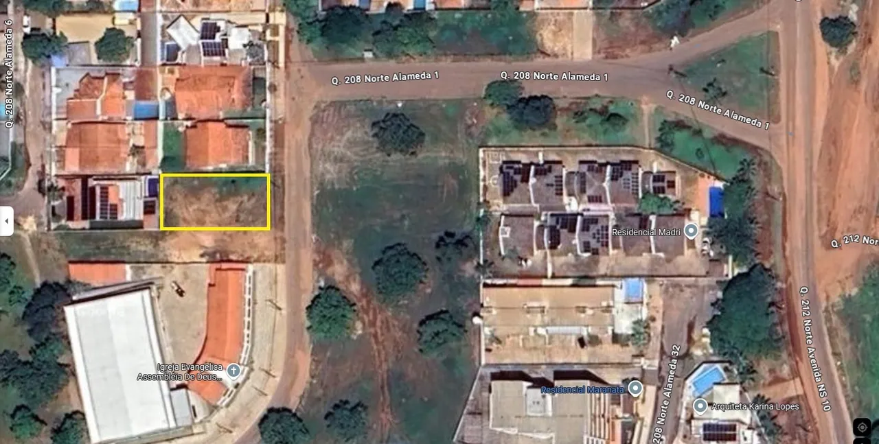 Lote 208 norte - 450 metros