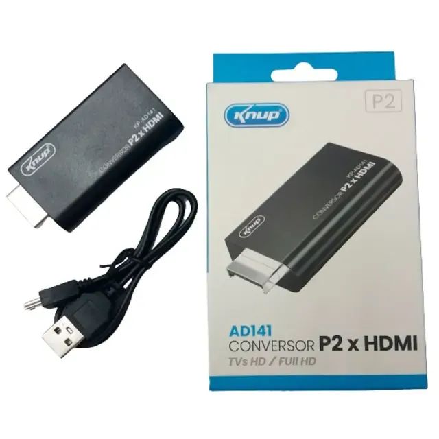 Adaptador Conversor Ps2 Para Hdmi Áudio E Vídeo Digital - Foto 2