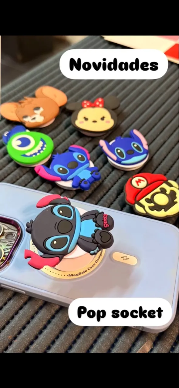 Pop Socket Personalizado - Stitch
