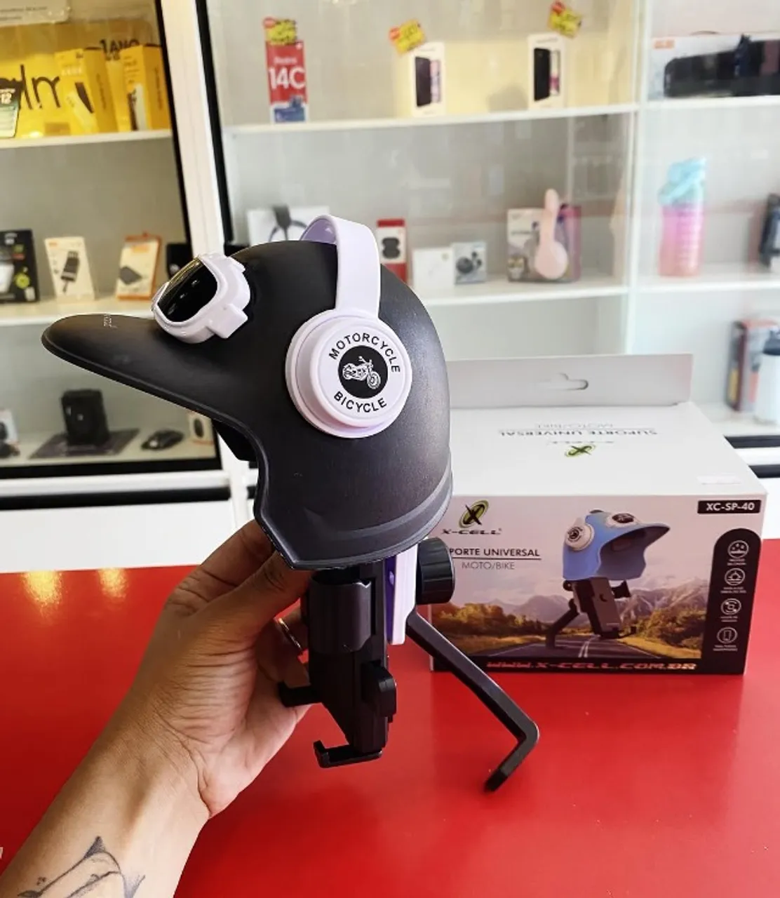 Suporte Universal Moto ou Bike para Celular Xcell