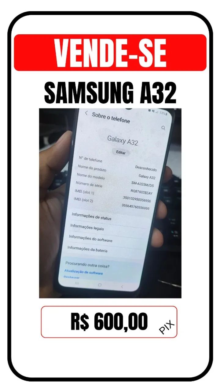 Samsung Galaxy a32 Usado