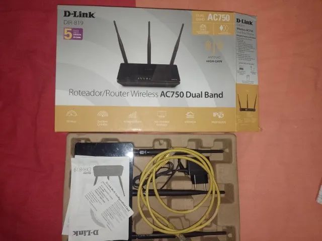 Roteador D-Link Dir-819 AC750 Dual Band (usado)