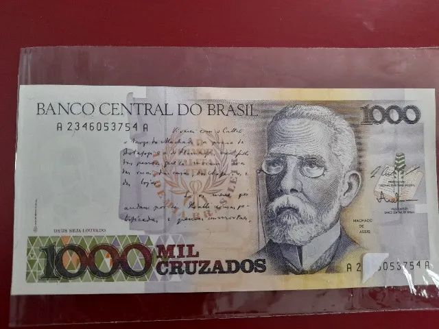Nota de 1000 Cruzados zerada