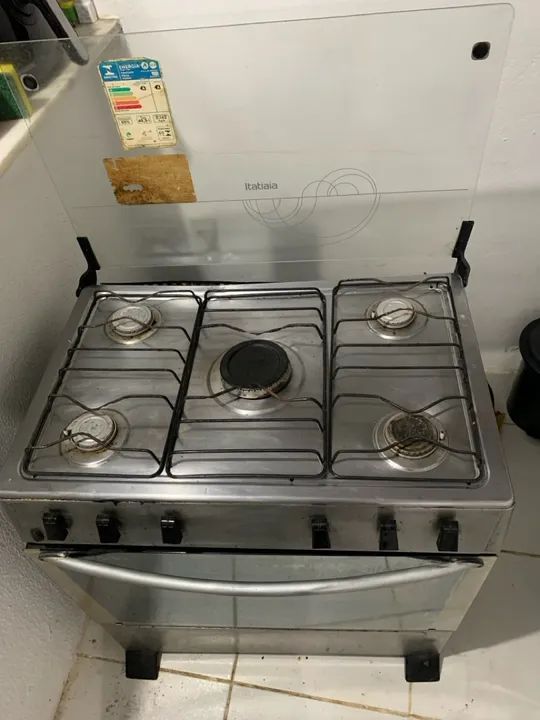 Fogão 4 Bocas com Forno - Usado - Foto 5