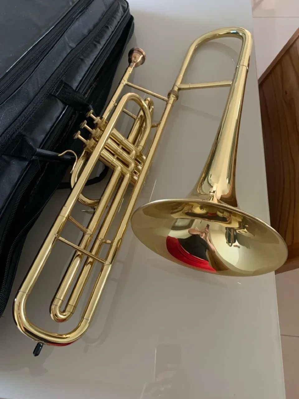 Trombone de Ouro em Ótimo Estado