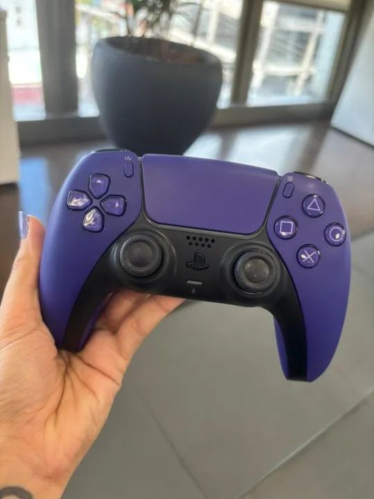 Controle PlayStation DualSense Sem Fio Roxo - Galactic Purple - Foto 5