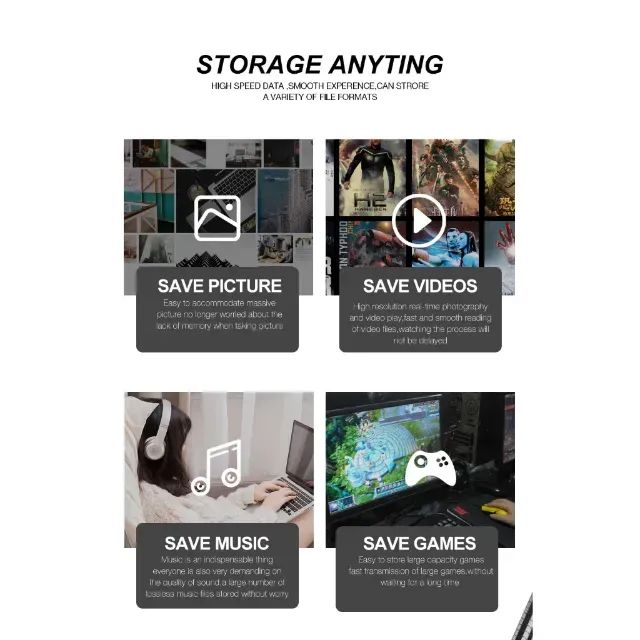 Pendrive Microdrive Super Mini 32gb Prateado - Foto 3