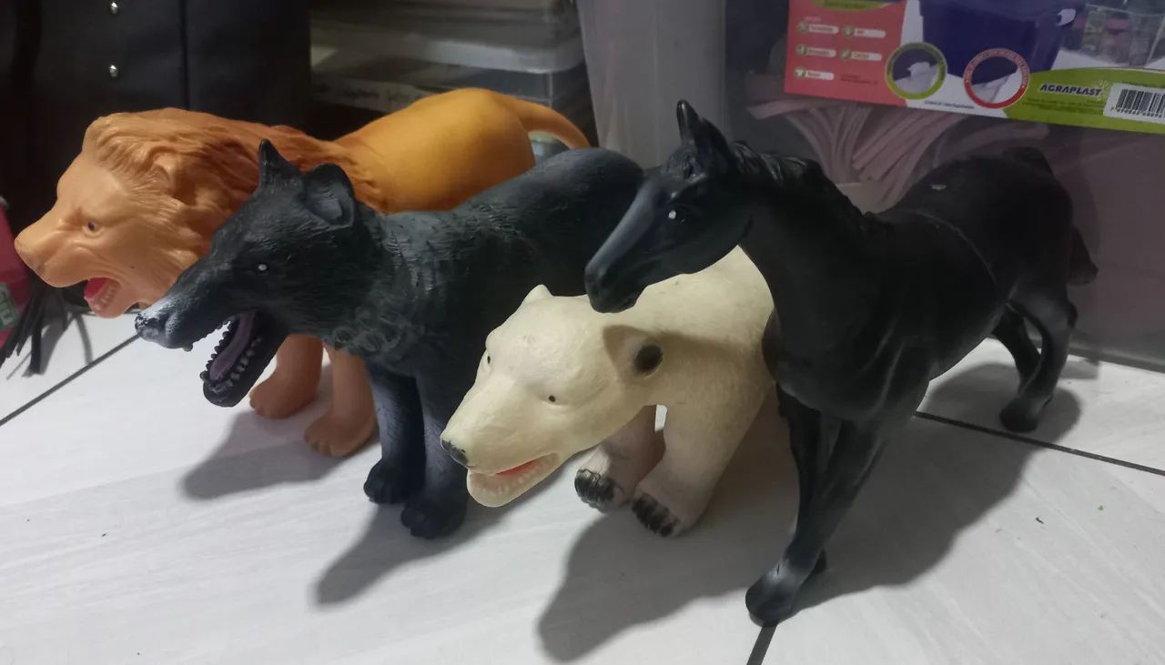 Kit de 4 animais de brinquedo - Foto 3
