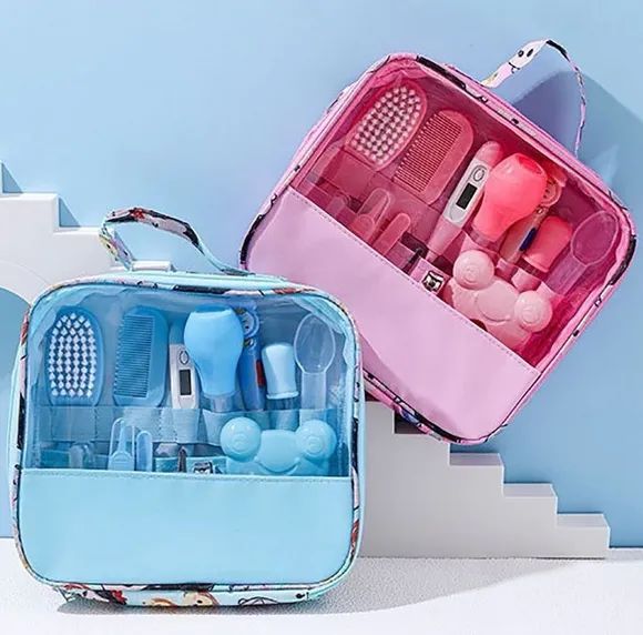 Kit 13 Peças Higiene Cuidado Bebê Recém Nascido Essencial Cuidados Com O Bebê z1235