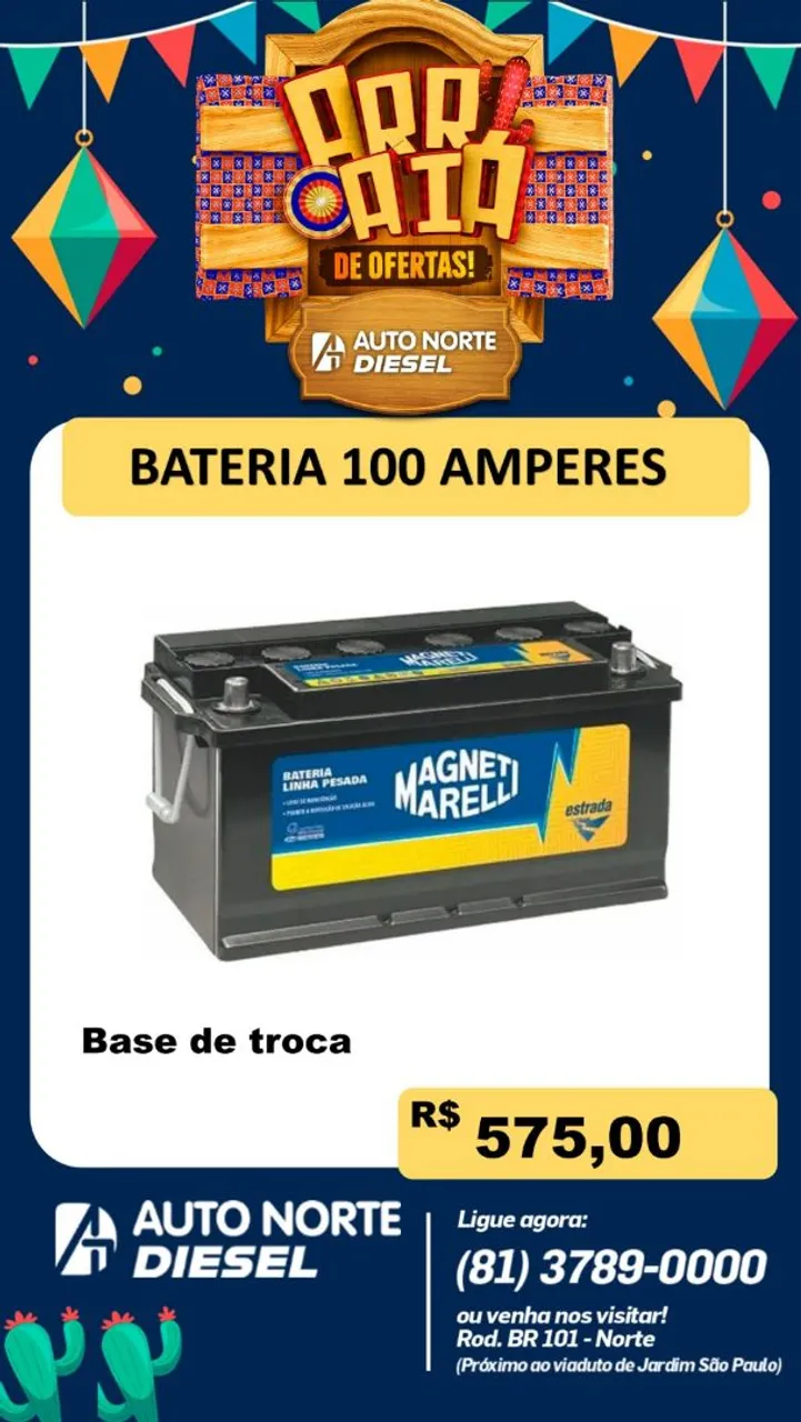 Bateria caminhão com Base de Troca