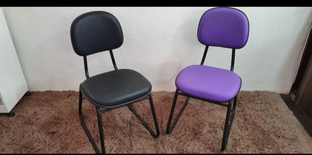 Cadeira Fixa para Escritório e Manicure  - Foto 3