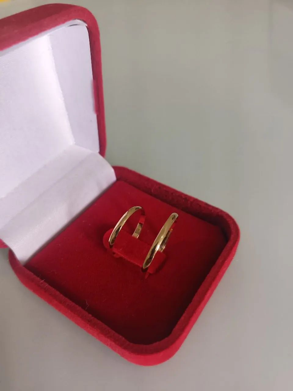 Alianças de Ouro18k Modelo tradicional  - Foto 4