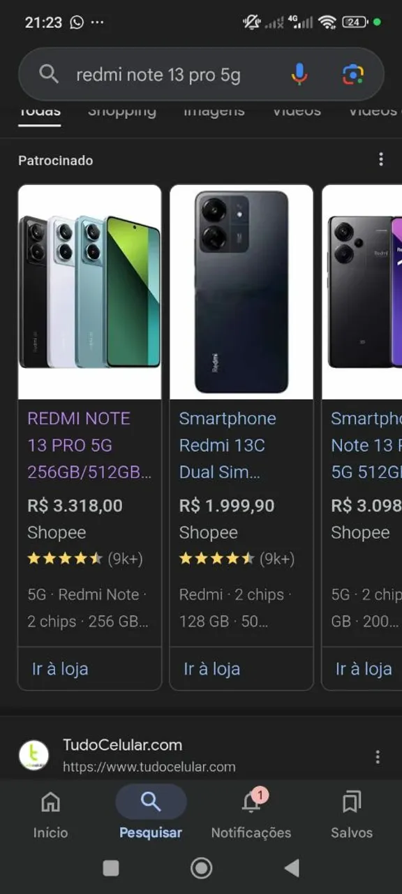 Celular REDMI 13 PRO NOVO
