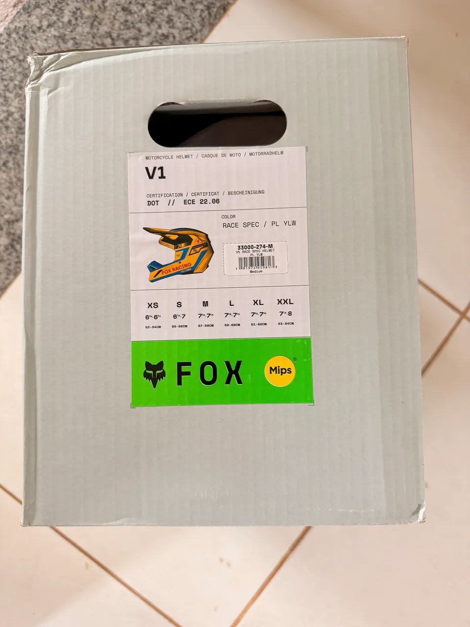 Fox Capacete Moto Amarelo  - Foto 3