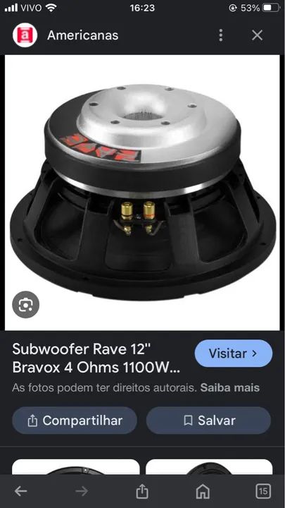 2 bravox rave 1.100 rms cada lacrado na caixa nunca usado  - Foto 2