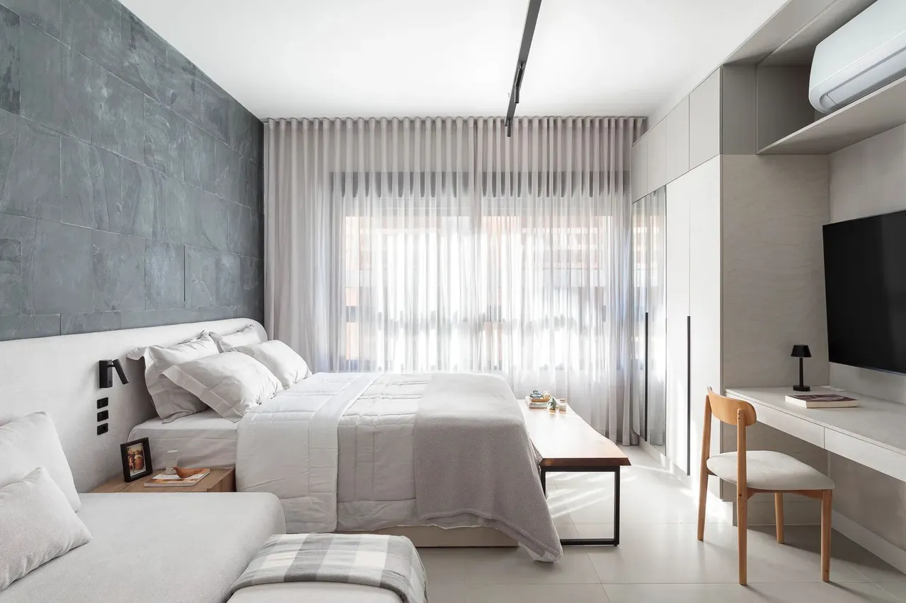 Studio mobiliado com estrutura completa no Centro de Florianópolis