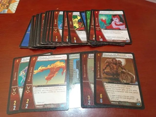Lote cartas Marvel CCG Recharge Vs System e X-Men 2006 excelente  - Foto 5
