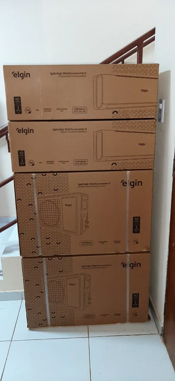 Ar condicionado ja instalado Elgin inverter 9mil btus