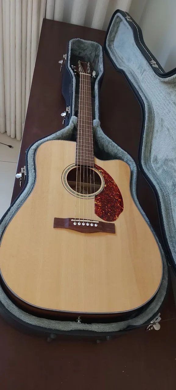Oportunidade! Violão Eletro Acústico com Case - Praticamente Novo. - Foto 2