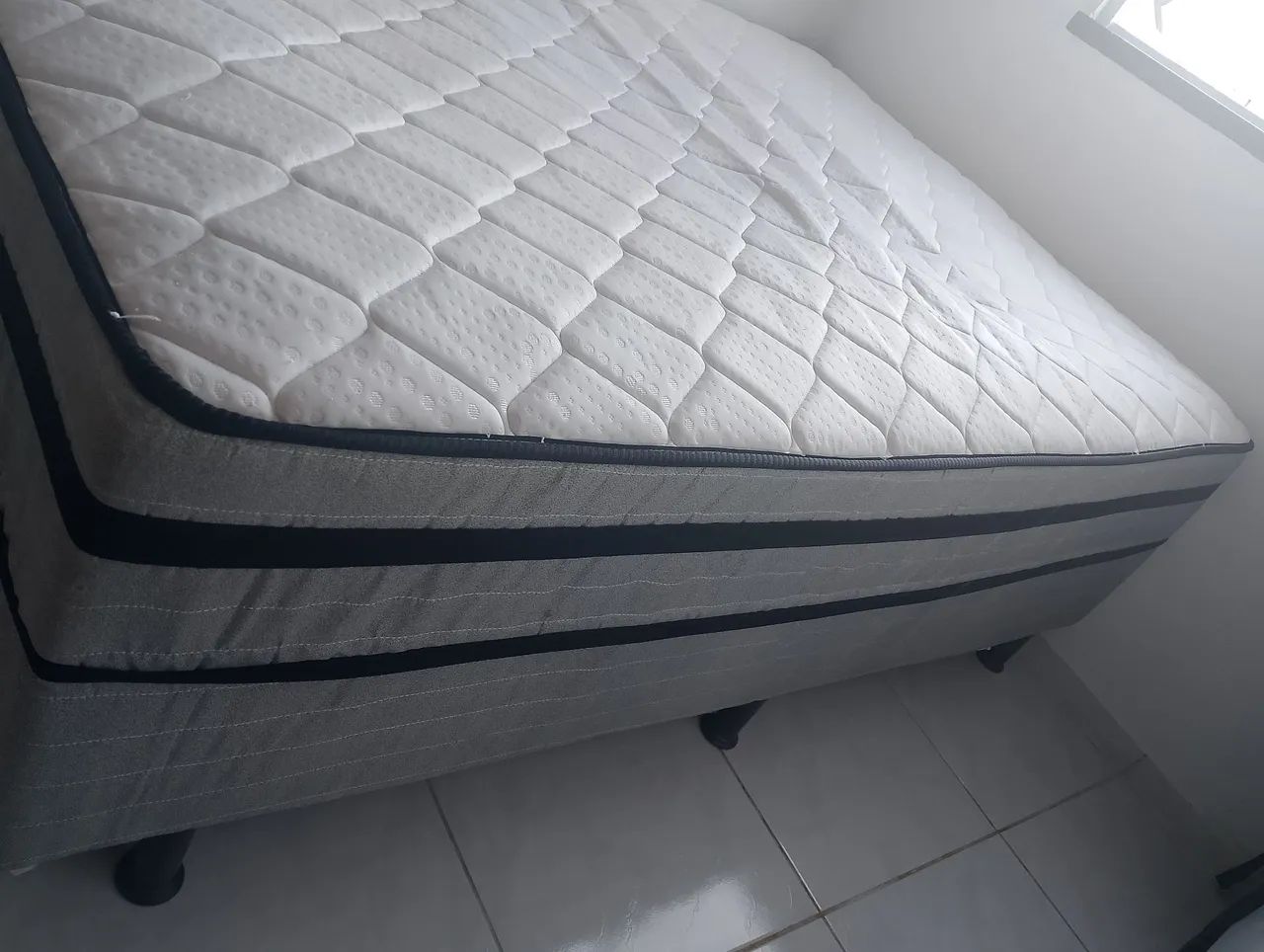 Cama box casal conjugada 