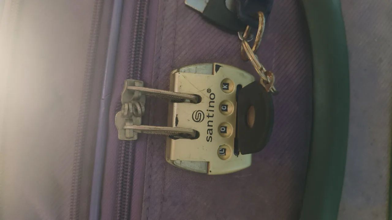Mala viagem Santino 23kg trava com chave - Foto 3