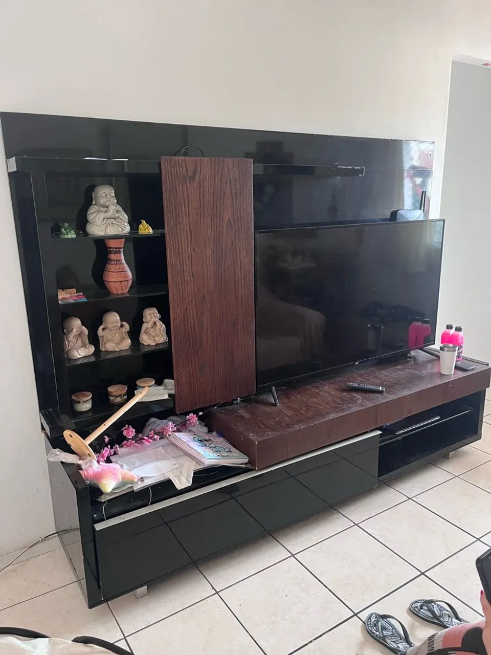 Rack com painel de madeira  - Foto 2