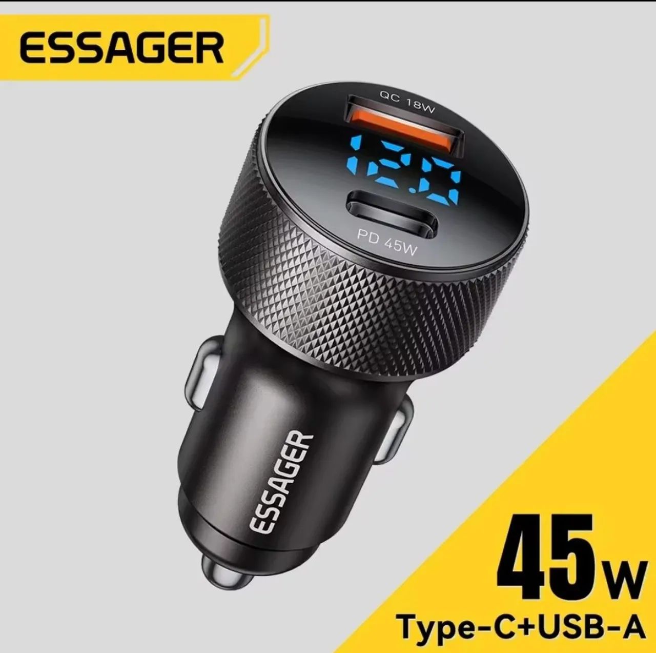 Essager Carregador veicular turbo 45w  - Foto 3