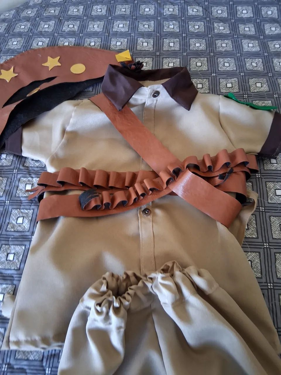 Conjunto junino de lampião criança 04 anos  - Foto 3