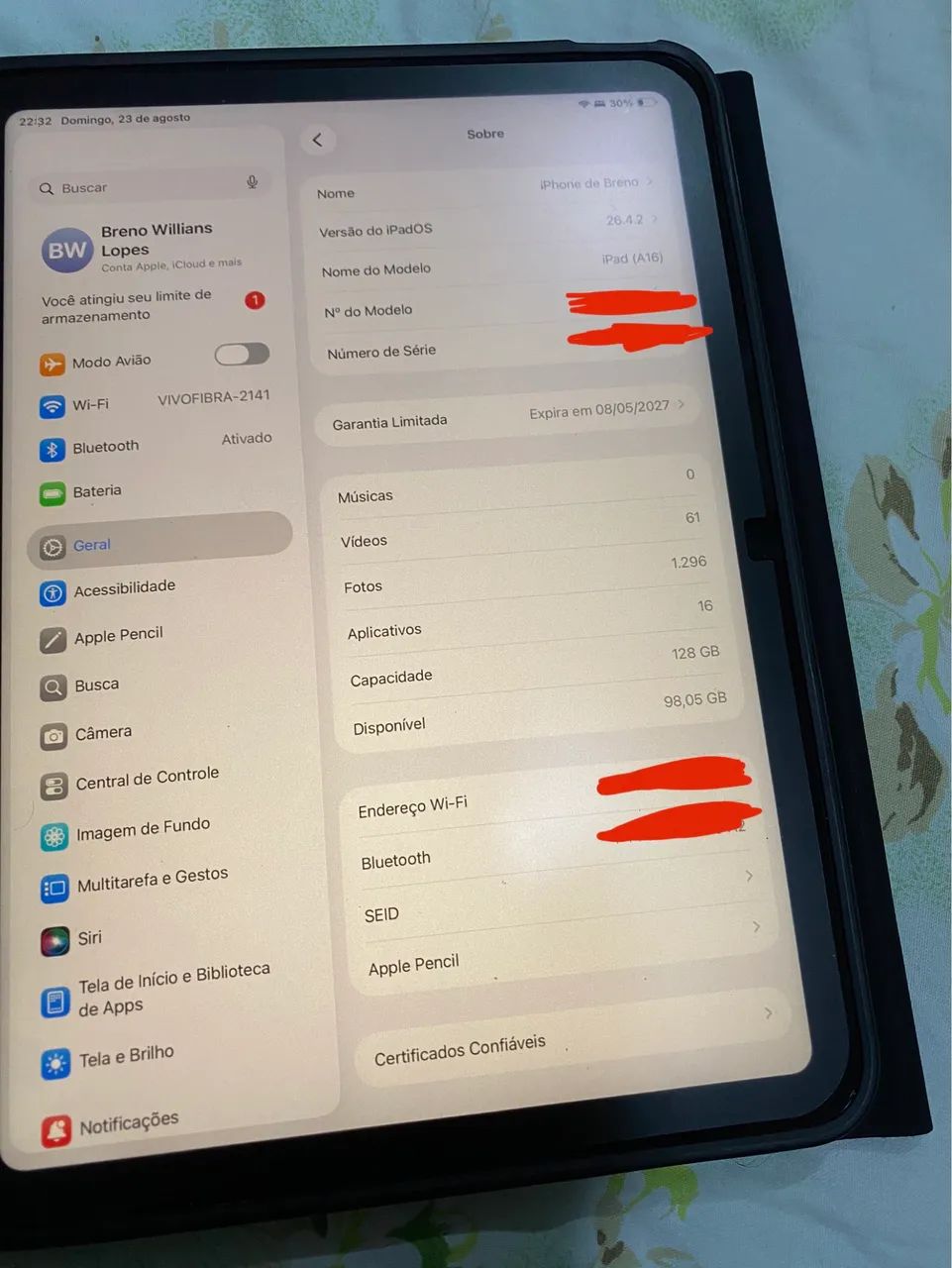 Ipad A16 128GB  - Foto 2