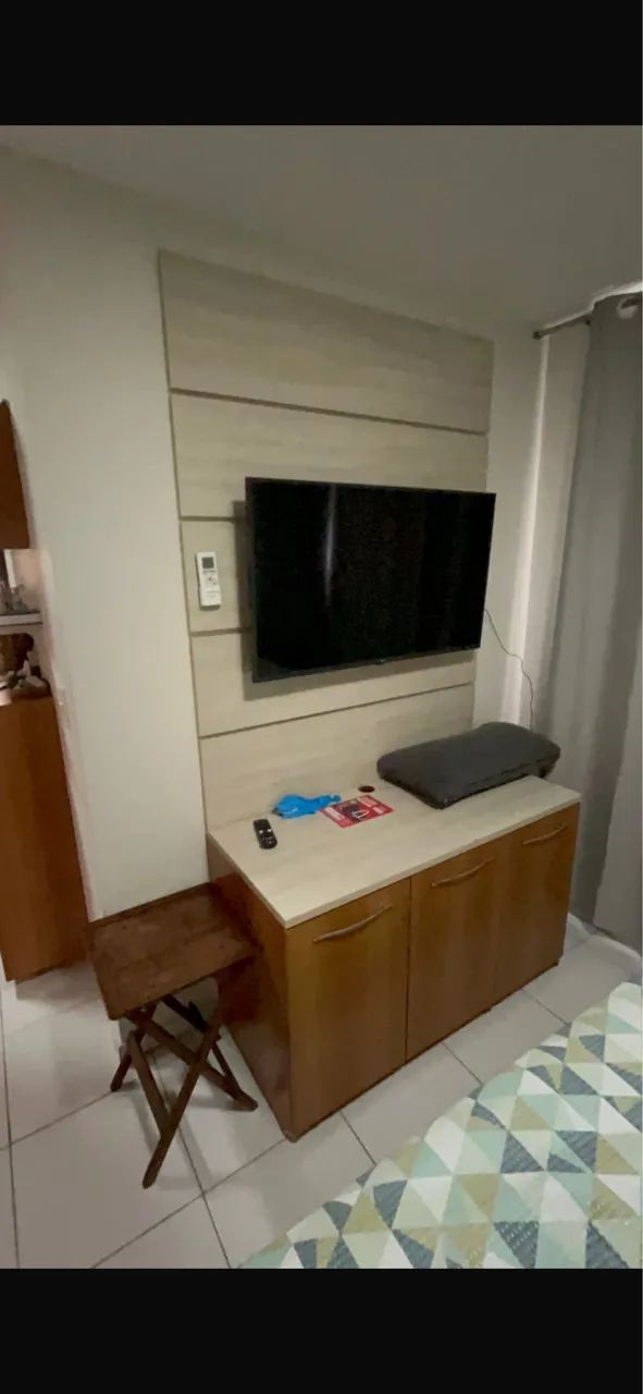 Móvel + Painel TV bege com madeira  - Foto 2