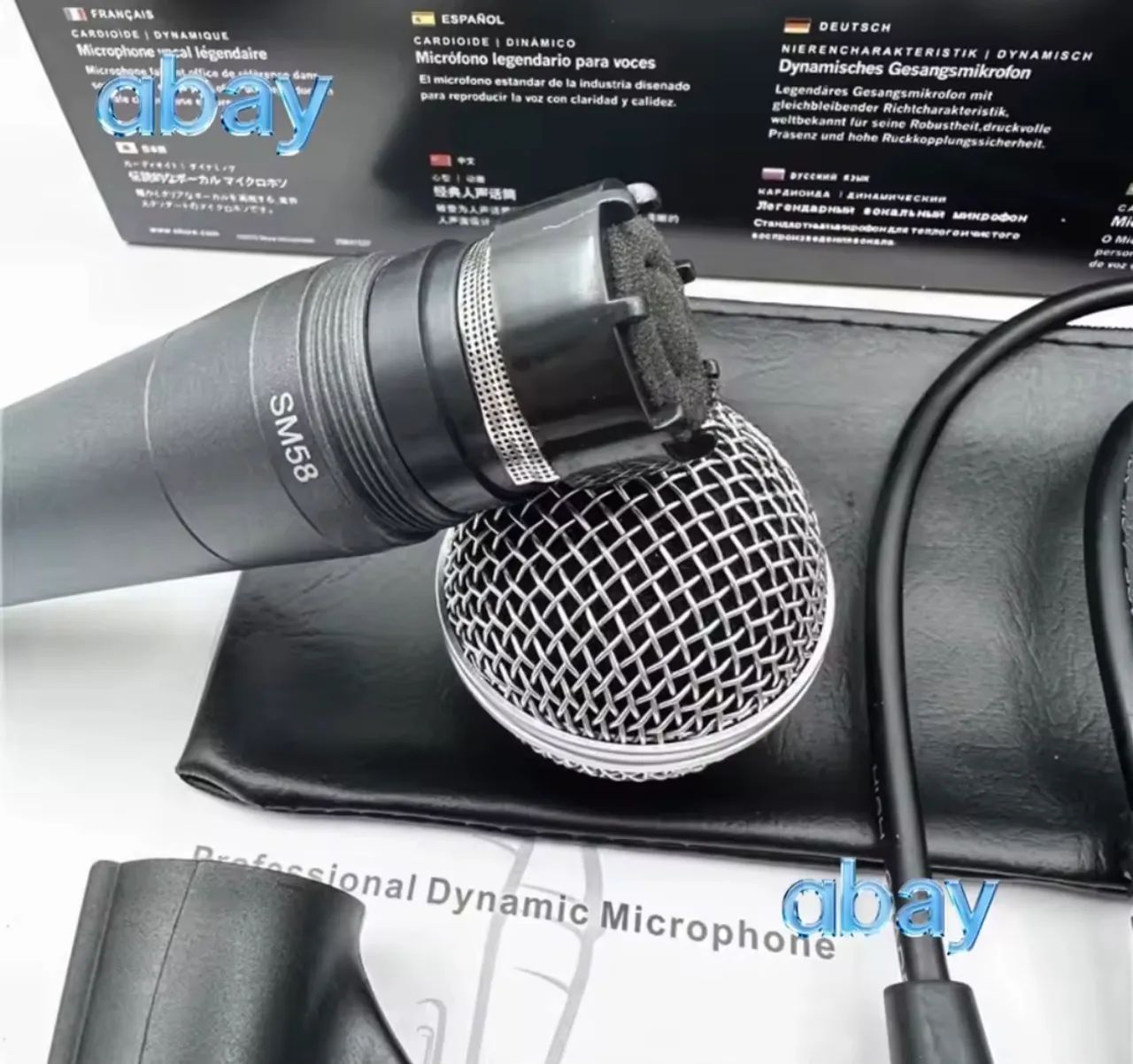 Gravação de microfone dinâmico com fio para Shure SM58-LC - Foto 2