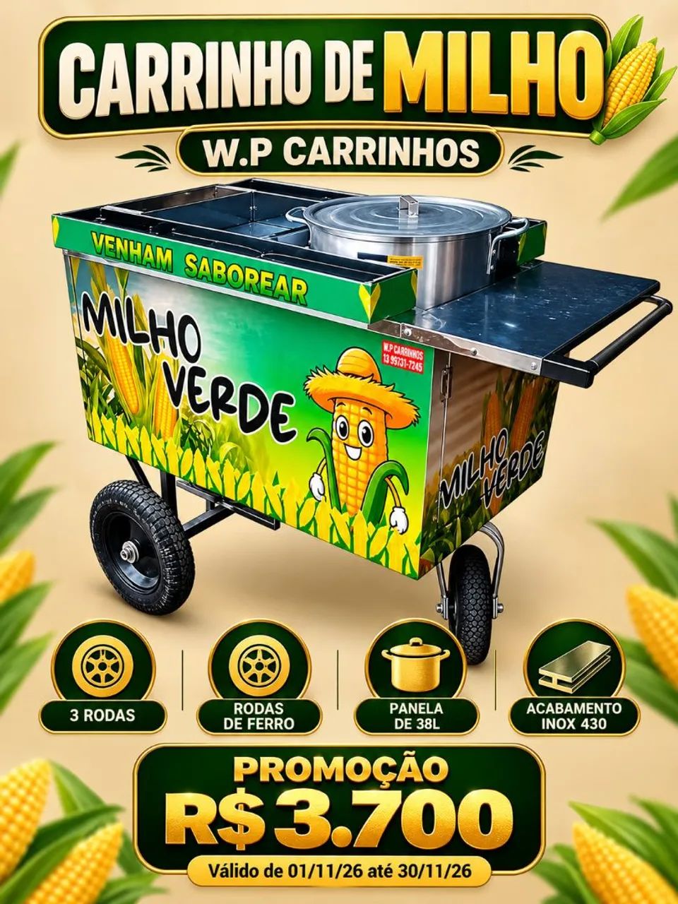 Carrinhos de milho - Foto 3