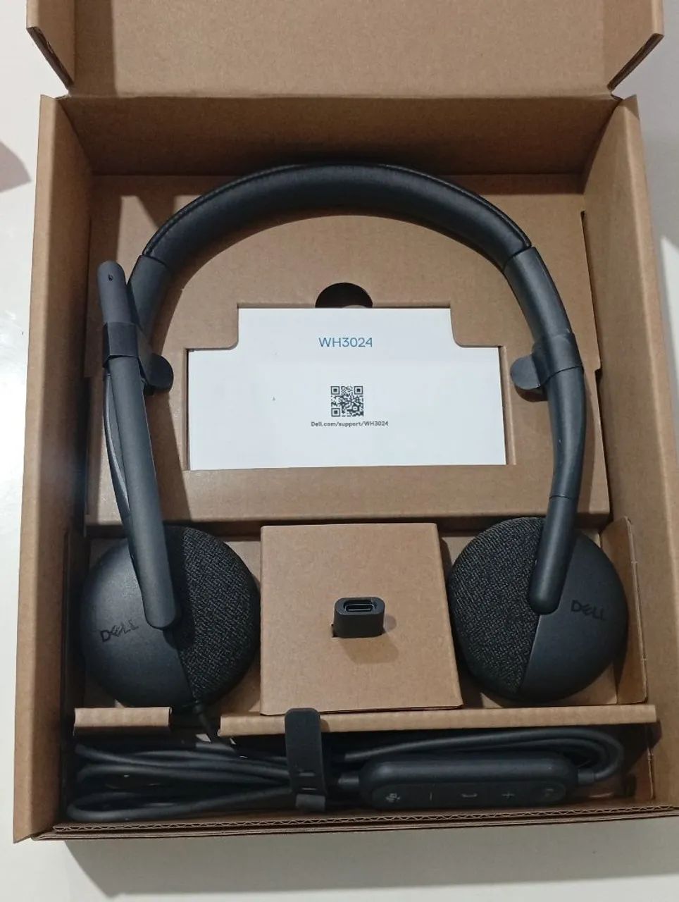 Headset Dell Pro com fio - WH3024 - Foto 2