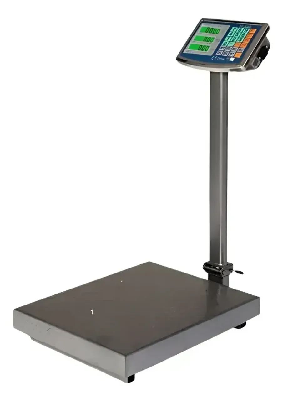Balança Digital Plataforma 400kg COM Mastro 40x50cm Bivolt  - Foto 3