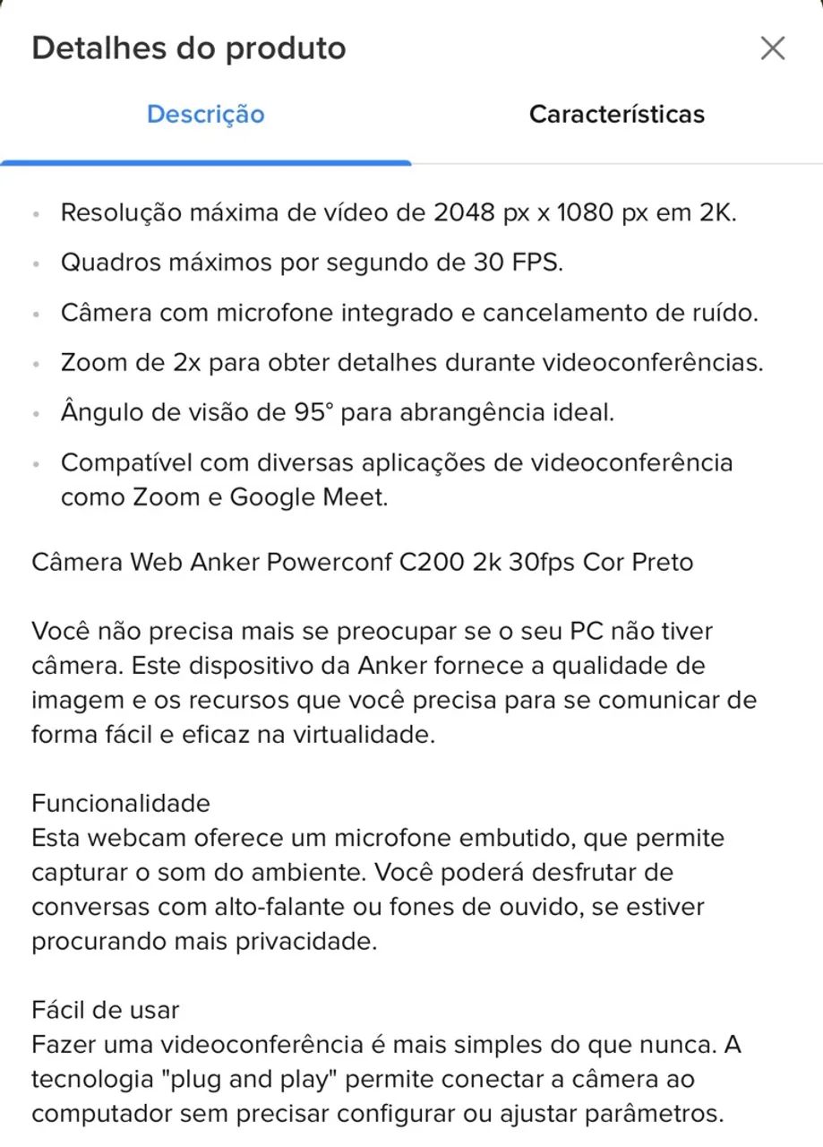 Câmera ANKER powerconf C200 - Foto 4
