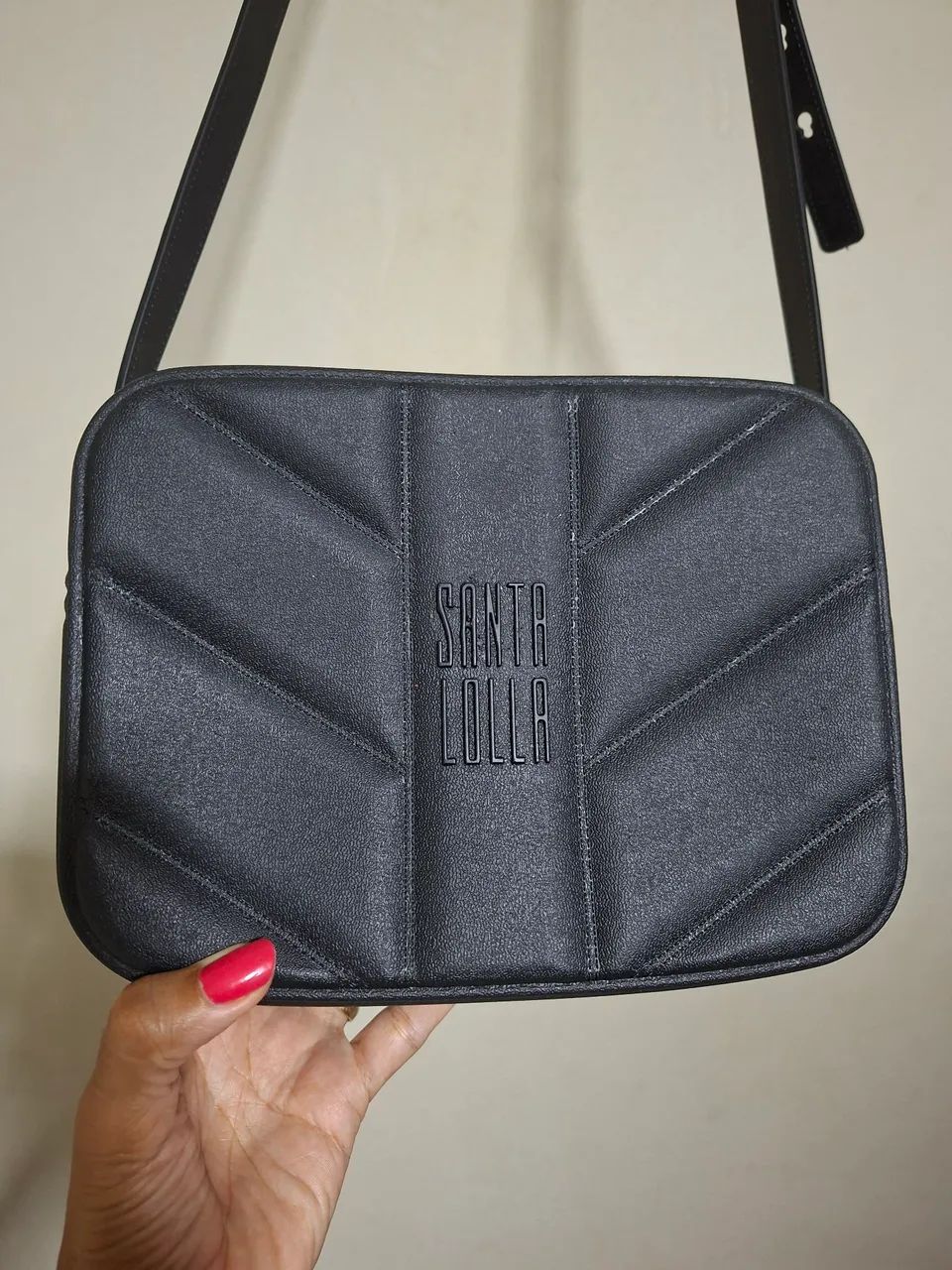 Bolsa preta transversal