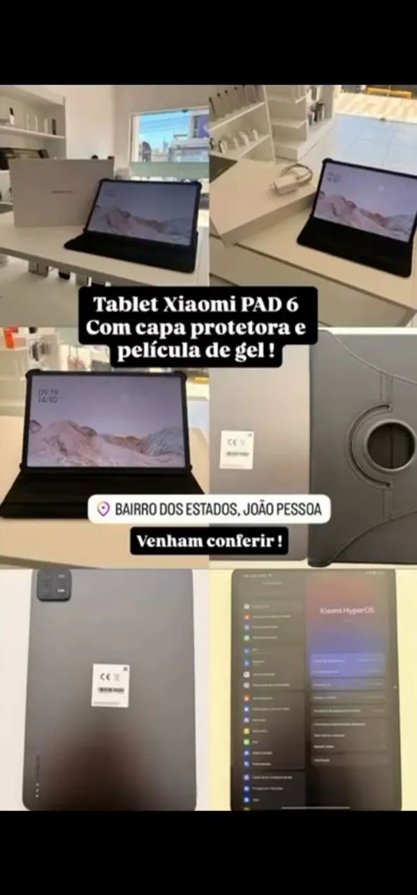 Tablet xiaomi PAD 6 com capa protetora e película  - Foto 5