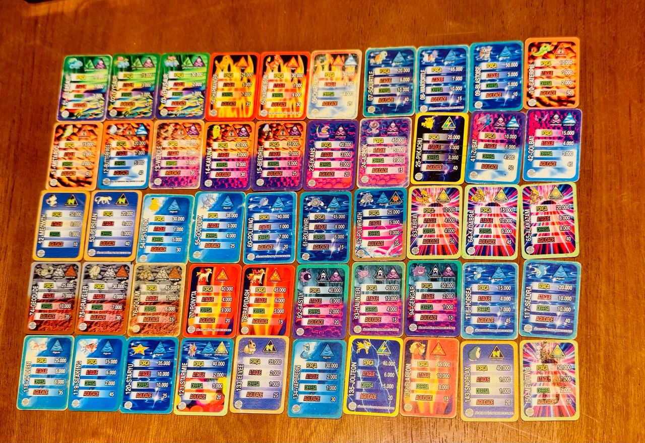Tazos/cards Super cartas Pokémon completo Elma chips  - Foto 2
