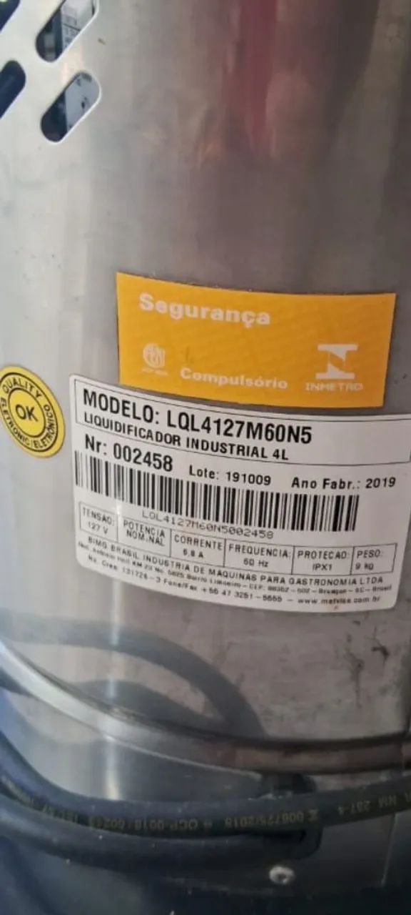 Vendo liquidificador industrial 4 litros Metvisa - Foto 6