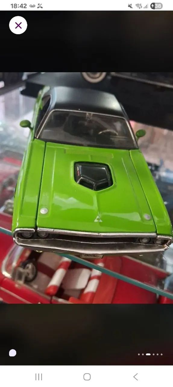 miniatura dodge challenger r/t 1970, escala 1/24 