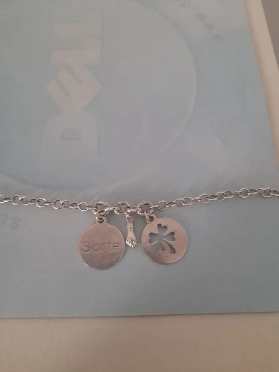Pulseira Da Sorte Prata 925 - Foto 2