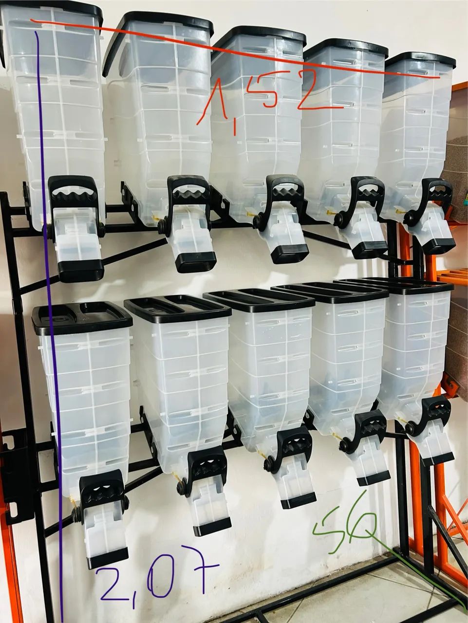 Dispenser de Ração - granel - Agropecuária