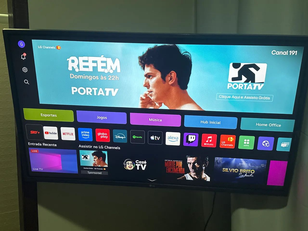 Smart TV LG 43 modelo 43LR6700PSA