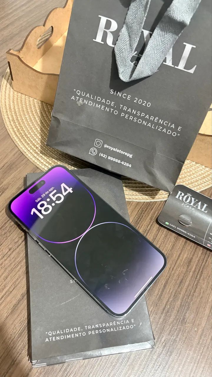 iPhone 14 Pro Max roxo profundo  - Foto 3