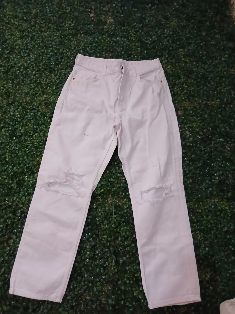 Calça Zara jeans reta (straight leg)