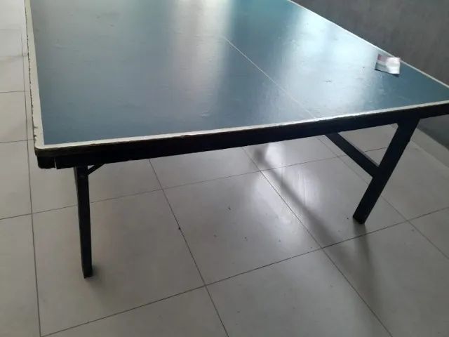 MESA DE PING PONG USADA - COMPLETA - MDF - KLOPF - Foto 5