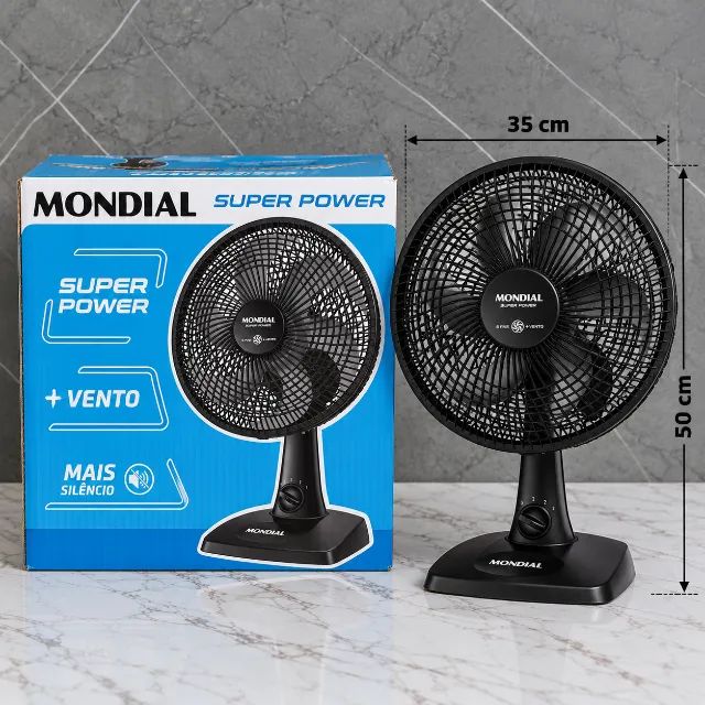 Ventilador de Mesa 30cm Super Power Mondial