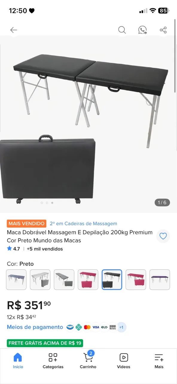 Maca nova nunca usada